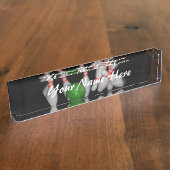Bowling Name Desk Plate Namensplakette (Seite)