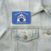 Bowling Name Tag Namensschild (Beispiel)