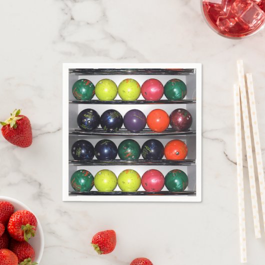 Bowling Napkins Serviette (Beispiel)