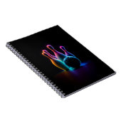Bowling Neon Notizblock (Rechte Seite)