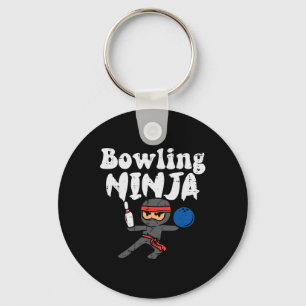 Bowling Ninja Funny Bowler Boys Girls Kinder Klein Schlüsselanhänger