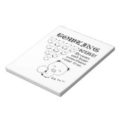 Bowling Notizblock (Rotiert)