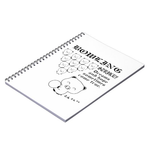 Bowling Notizblock (Linke Seite)