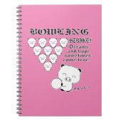 Bowling Notizblock (Vorderseite)