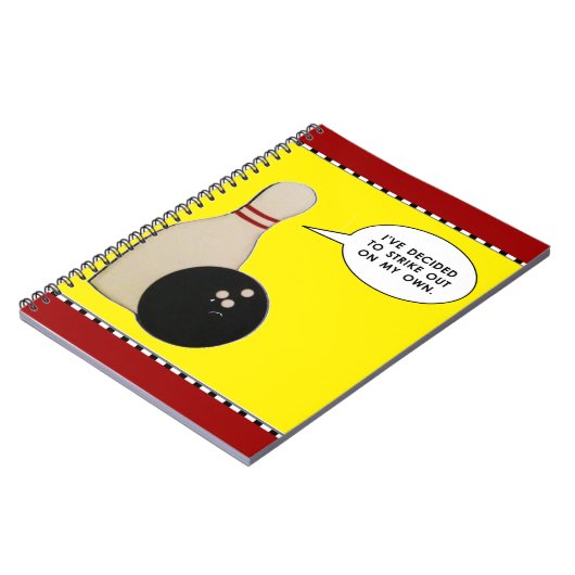 Bowling Novelty Geschenke Notizblock (Linke Seite)