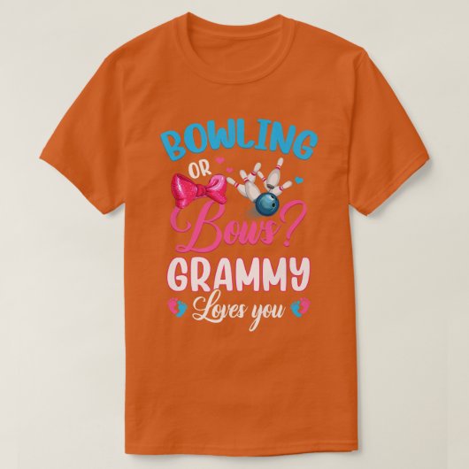Bowling oder Bows GRAMMY Lieben Sie Geschlecht off T-Shirt (Design vorne)