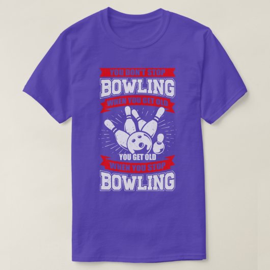Bowling Old Man Grandpa Bowler Großvater Geschenk T-Shirt (Design vorne)