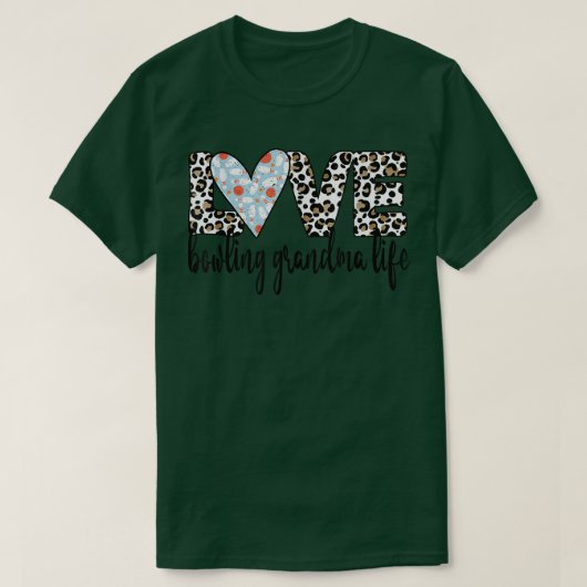 Bowling Oma Life Bowler Großmutter  T-Shirt (Design vorne)