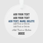 Bowling Ornament (Rückseite)