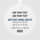 Bowling Ornament (Rückseite)