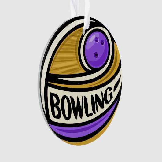 Bowling Ornament (Vorderseite)