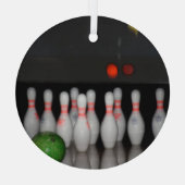 Bowling Ornament Aus Glas (Rückseite)