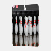 Bowling Ornament Aus Metall (Vorderseite links)