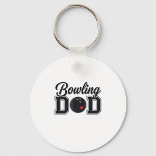 Bowling Papa Vintage Gravur Shirt Design_1 Schlüsselanhänger