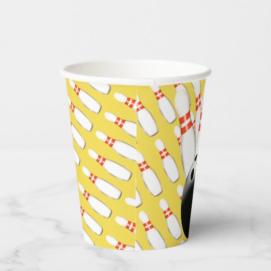 Bowling Paper Cups Pappbecher (Rechts)