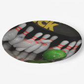 Bowling Pappteller (Schrägansicht)