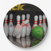 Bowling Pappteller (Vorderseite)