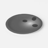 Bowling Pappteller (Schrägansicht)