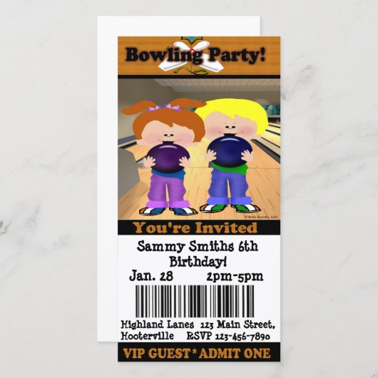 Bowling Party (Vorne/Hinten)