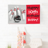 Bowling Party Banner 3'x5' (Insitu)