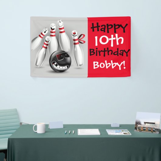 Bowling Party Banner 3'x5' (Messeveranstaltung)
