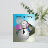 Bowling Party Einladung (Stehend Vorderseite)