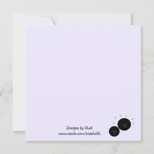 Bowling Party Einladung (Rückseite)