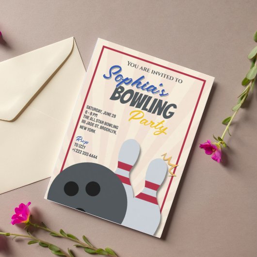 Bowling-Party-Einladung 2 Einladung