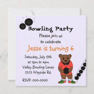 Bowling-Party-Einladung Einladung