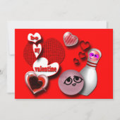 Bowling Party Einladungen (Vorderseite)