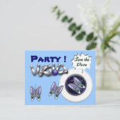 Bowling-Party Einladungen anpassbar (Stehend Vorderseite)