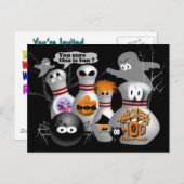 Bowling-Party Einladungen anpassbar (Vorne/Hinten)