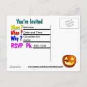 Bowling-Party Einladungen anpassbar (Rückseite)