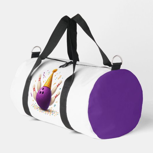 Bowling-Party-Feier 🎳✨ Duffle Bag (Linke Seite)