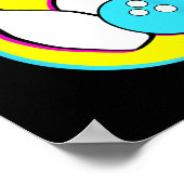 Bowling Party Funny Retro Bowling Players Bowler Poster (Ecke)