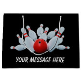 Bowling Party für niedliche Sportarten Große Geschenktüte (Vorderseite)