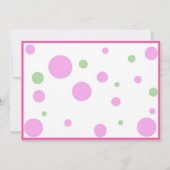 Bowling Party - Girl Einladung (Rückseite)