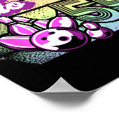 Bowling Party in 55 Bowling Geburtstag Poster (Ecke)