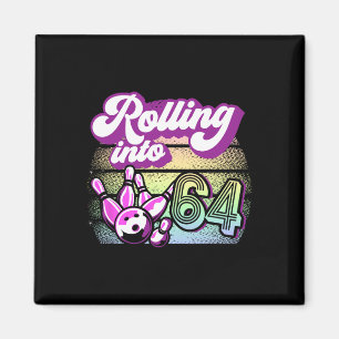 Bowling Party in 64 Bowling Geburtstag rollt Magnet