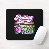 Bowling Party in 71 Bowling Geburtstag Mousepad (Mit Mouse)