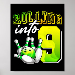 Bowling Party in 99. Geburtstagsmädchen Poster