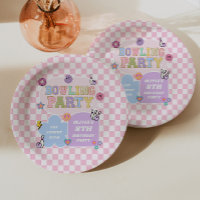 Bowling Party Preppy Varsity Patch Geburtstagspart