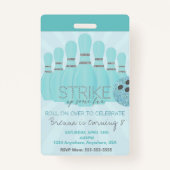 Bowling-Party, VIP-Pass, Einladung, Girl-Bowl, Ausweis (Rückseite)