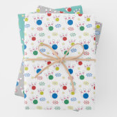 Bowling Pattern Geschenkpapier Set (Beispiel)