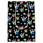 Bowling Pattern Mittlere Geschenktüte (Rückseite)