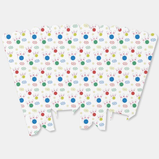 Bowling Pattern Popcorn Geschenkschachtel (Ungeklappt)