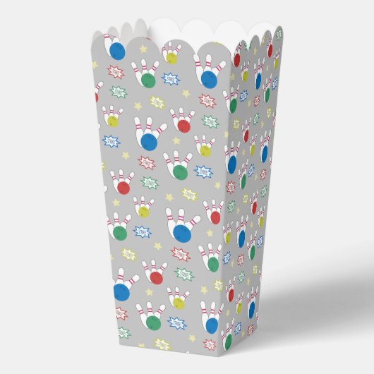 Bowling Pattern Popcorn Geschenkschachtel (Rückseite)