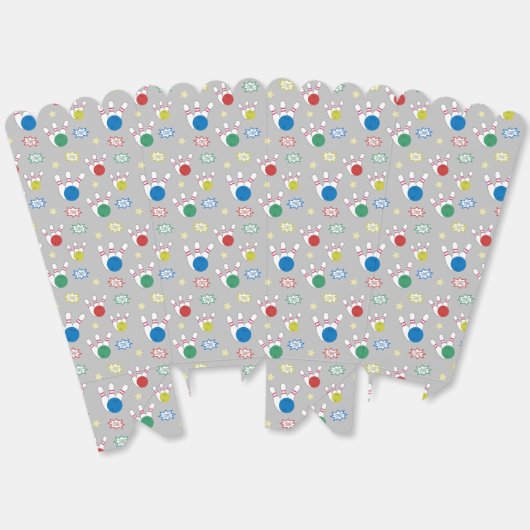 Bowling Pattern Popcorn Geschenkschachtel (Ungeklappt)