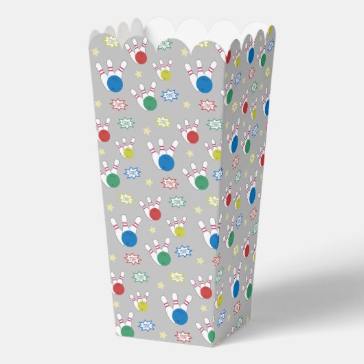 Bowling Pattern Popcorn Geschenkschachtel (Vorderseite)