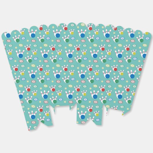 Bowling Pattern Popcorn Geschenkschachtel (Ungeklappt)